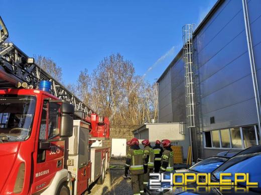 Pożar hali magazynowej w Blachowni 