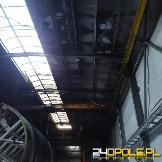 Pożar hali magazynowej w Blachowni 