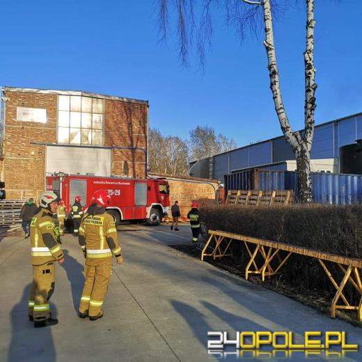 Pożar hali magazynowej w Blachowni 