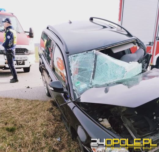 Wypadek na trasie Grodków-Nysa. Lądował LPR