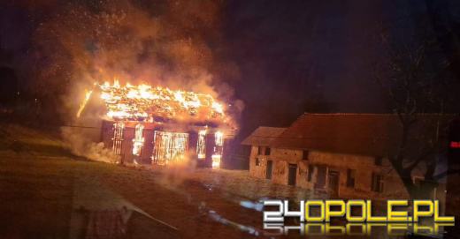 Spłonęła stodoła w miejscowości Łany