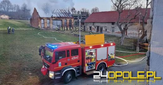 Spłonęła stodoła w miejscowości Łany