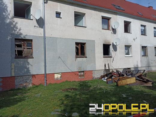 Eksplozja w mieszkaniu w Brzegu