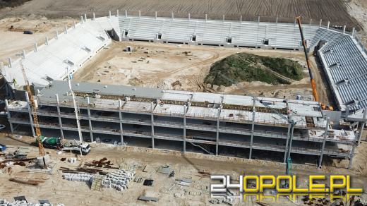 Stadion jeszcze urośnie, ale już widać jego podstawową bryłę