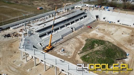 Stadion jeszcze urośnie, ale już widać jego podstawową bryłę