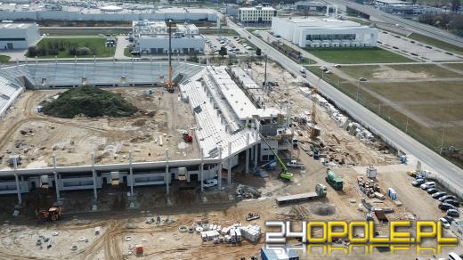 Stadion jeszcze urośnie, ale już widać jego podstawową bryłę