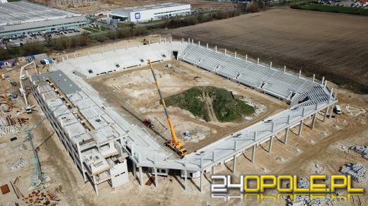 Stadion jeszcze urośnie, ale już widać jego podstawową bryłę