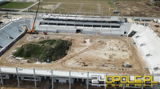 Stadion jeszcze urośnie, ale już widać jego podstawową bryłę