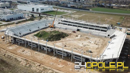 Stadion jeszcze urośnie, ale już widać jego podstawową bryłę