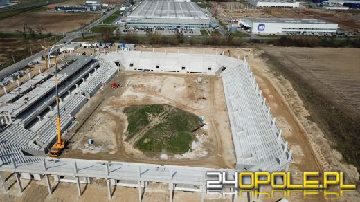 Stadion jeszcze urośnie, ale już widać jego podstawową bryłę
