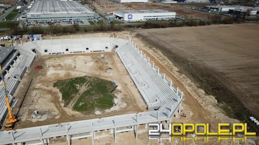 Stadion jeszcze urośnie, ale już widać jego podstawową bryłę