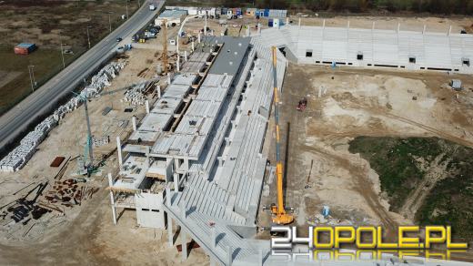 Stadion jeszcze urośnie, ale już widać jego podstawową bryłę