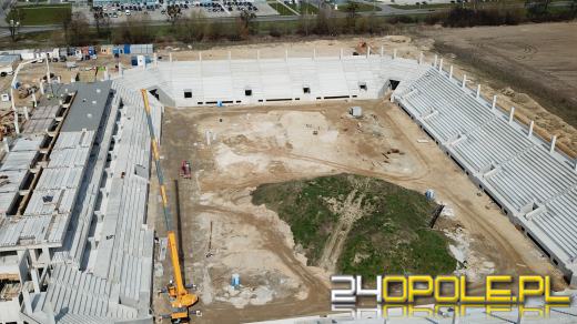 Stadion jeszcze urośnie, ale już widać jego podstawową bryłę