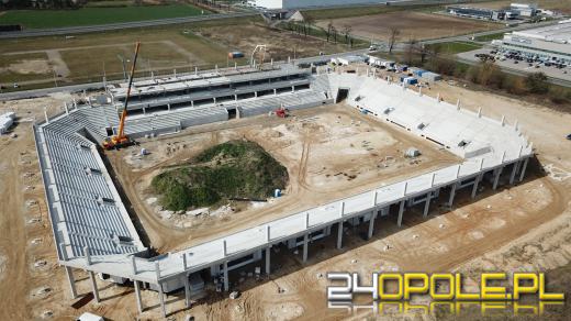 Stadion jeszcze urośnie, ale już widać jego podstawową bryłę