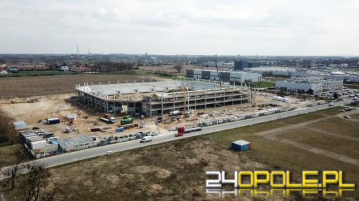 Stadion jeszcze urośnie, ale już widać jego podstawową bryłę
