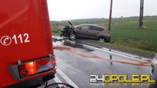 Wypadek w powiecie namysłowskim. Cztery osoby trafiły do szpitala