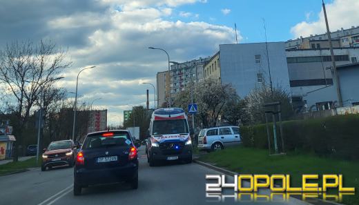 Potrącenie rowerzysty na Chabrach