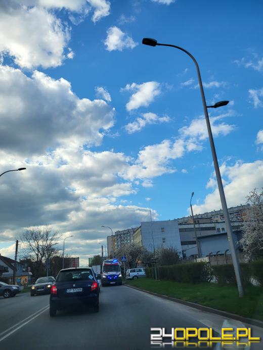 Potrącenie rowerzysty na Chabrach