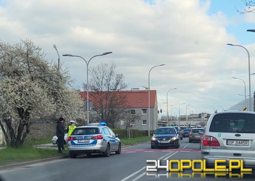 Potrącenie rowerzysty na Chabrach