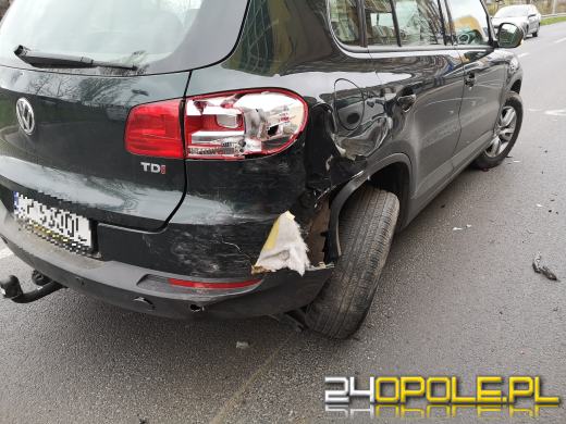 Zderzenie czterech pojazdów na ulicy Armii Krajowej w Opolu