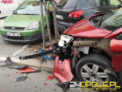 Zderzenie czterech pojazdów na ulicy Armii Krajowej w Opolu