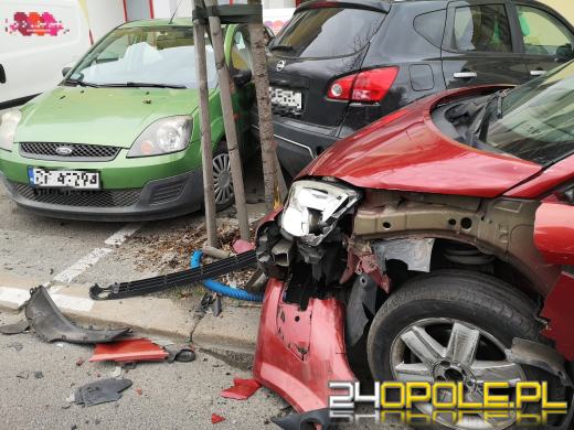 Zderzenie czterech pojazdów na ulicy Armii Krajowej w Opolu