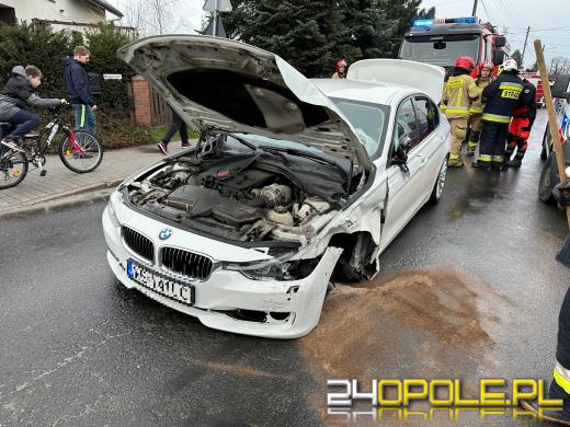 Zderzenie pojazdów w Komprachcicach