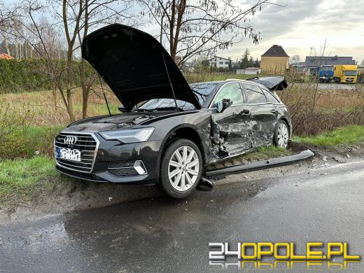 Zderzenie pojazdów w Komprachcicach