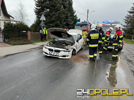 Zderzenie pojazdów w Komprachcicach