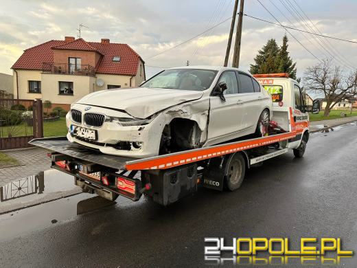 Zderzenie pojazdów w Komprachcicach