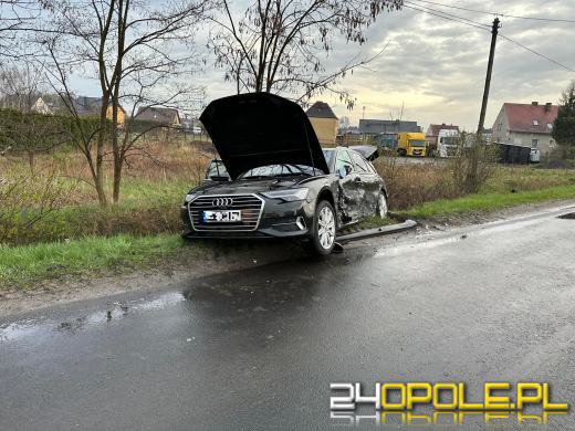 Zderzenie pojazdów w Komprachcicach