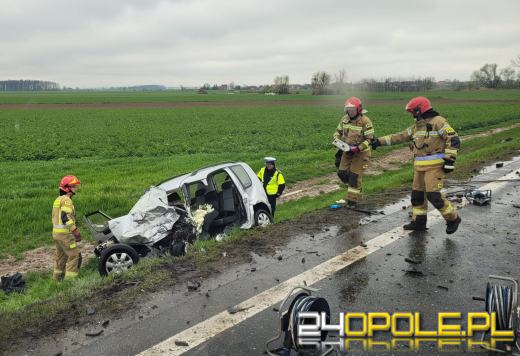 Czołowe zderzenie pojazdów pod Sidziną. 2 osoby zginęły na miejscu