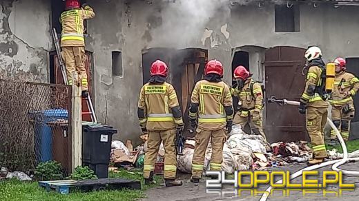 Dwie interwencje w sprawie podpaleń w Czarnowąsach. Złapano podpalacza
