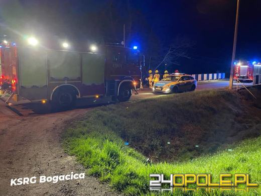 BMW rozbite w Smardach Górnych. Podróżujący zbiegli