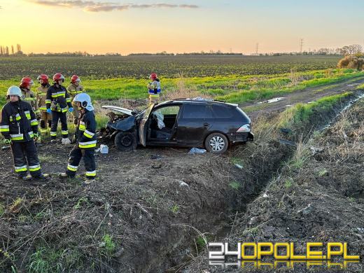 Dachowanie samochodu w Prószkowie