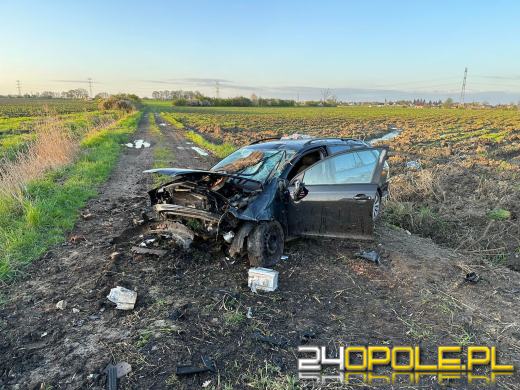 Dachowanie samochodu w Prószkowie