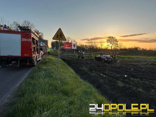 Dachowanie samochodu w Prószkowie