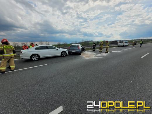 Kolizja 5 pojazdów na strzeleckim odcinku A4