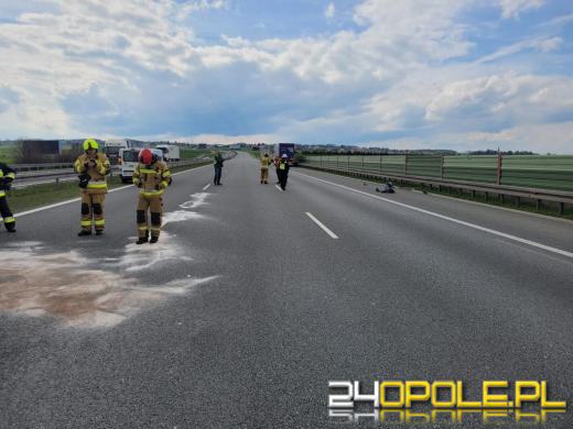 Kolizja 5 pojazdów na strzeleckim odcinku A4
