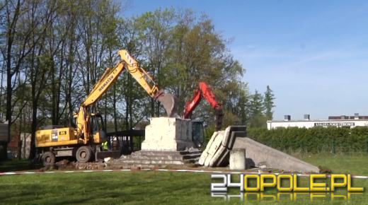 Pomnik wdzięczności Armii Czerwonej" w Głubczycach wyburzony