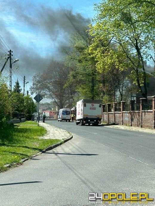 Pożar w budowanym hotelu w Sławięcicach