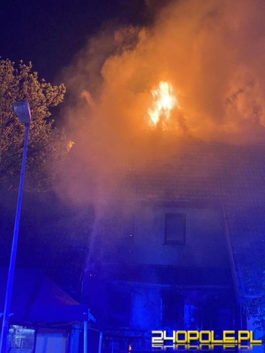 Pożar budynku przy Rzeszowskiej Opolu