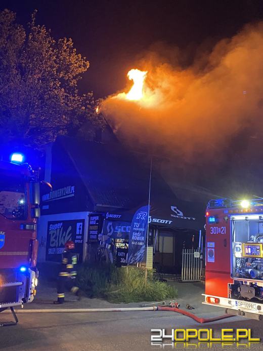 Pożar budynku przy Rzeszowskiej Opolu