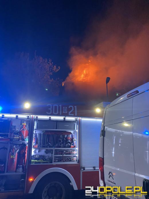 Pożar budynku przy Rzeszowskiej Opolu