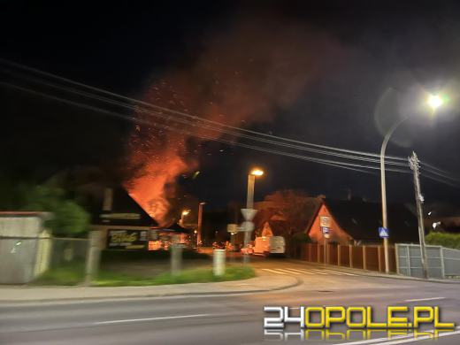 Pożar budynku przy Rzeszowskiej Opolu