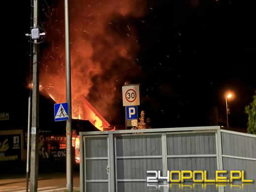 Pożar budynku przy Rzeszowskiej Opolu