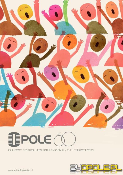 Tak wygląda zwycięski plakat  60. Krajowego Festiwalu Polskiej Piosenki 