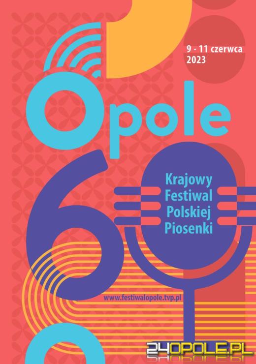 Tak wygląda zwycięski plakat  60. Krajowego Festiwalu Polskiej Piosenki 
