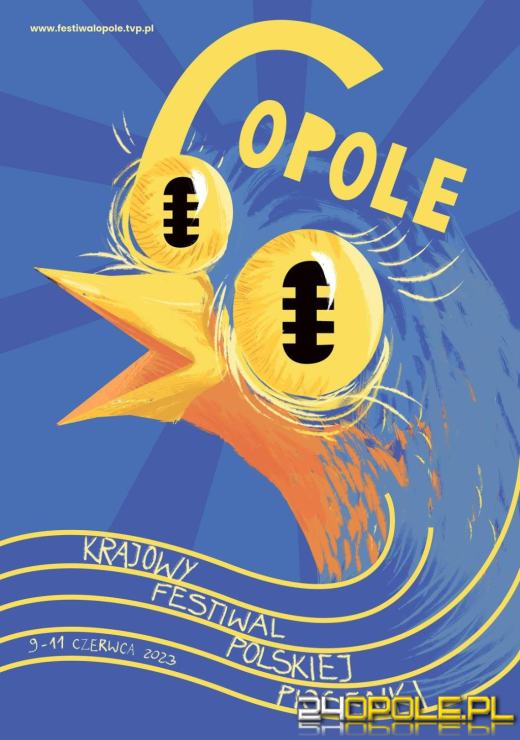 Tak wygląda zwycięski plakat  60. Krajowego Festiwalu Polskiej Piosenki 