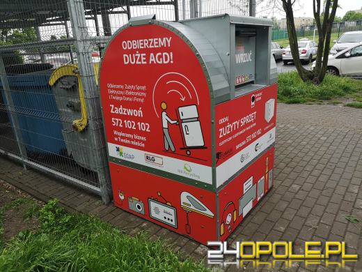 W Opolu stanęły pojemniki na zużyty sprzęt AGD